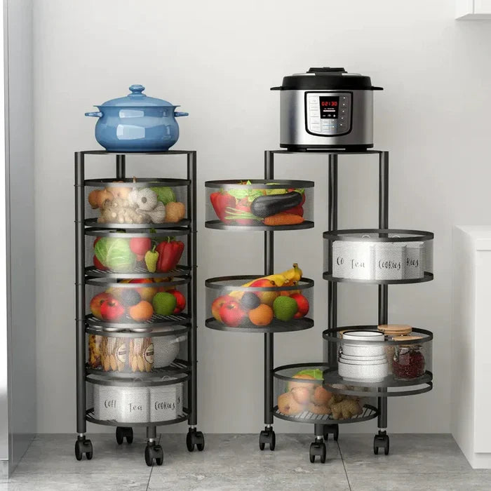 Premium Round Metal Trolley By Homix