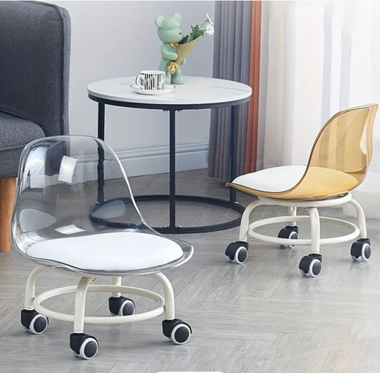 Acrylic 360° Rotatable Transparent Chair By Homix