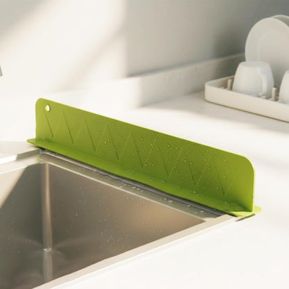 Kitchen Sink Splash Guard - Soft Silicone - Large Size - 16 Inch - Double Suction