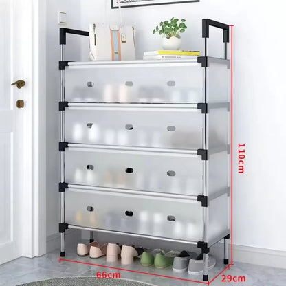 5-Layer Dust-Proof Compact Shoe Storage Rack