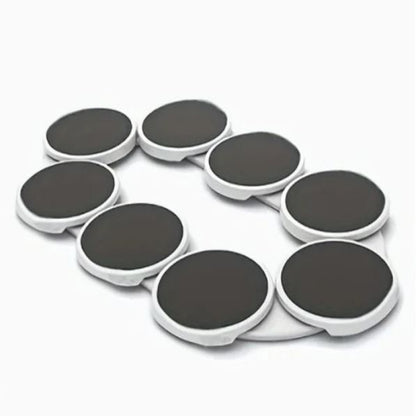 8pcs Portable Rotating Lazy Susan Tray, Kitchen Dining Table Rotating Tray Expandable Track for Kitchen and Dining Table