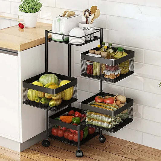 Premium Square Metal Trolley By Homix