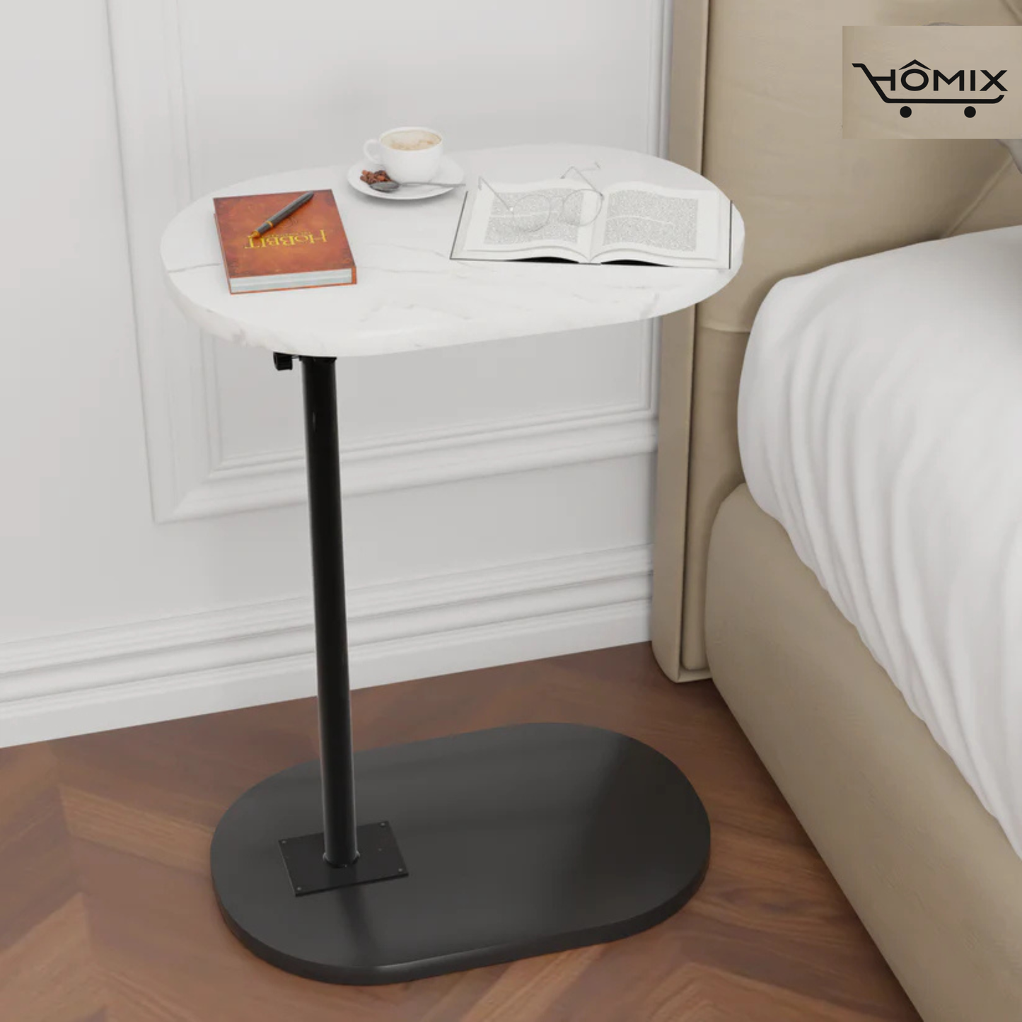 Adjustable Height 360° Move-able C-Shaped Table