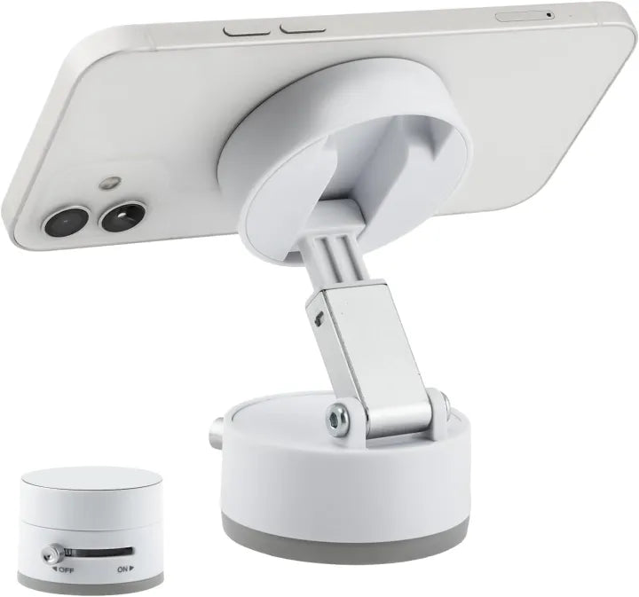 360° Rotating - Magnetic Phone Holder - Strong Vacuum Grip - For Car, Desk & Travel