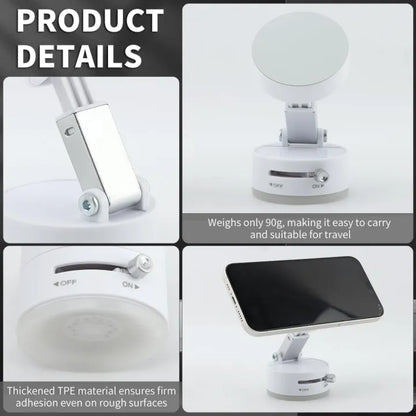 360° Rotating - Magnetic Phone Holder - Strong Vacuum Grip - For Car, Desk & Travel