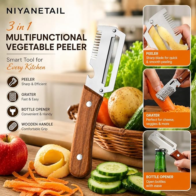 3-in-1 Multifunctional Knife Peeler