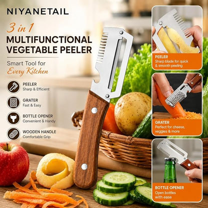 3-in-1 Multifunctional Knife Peeler