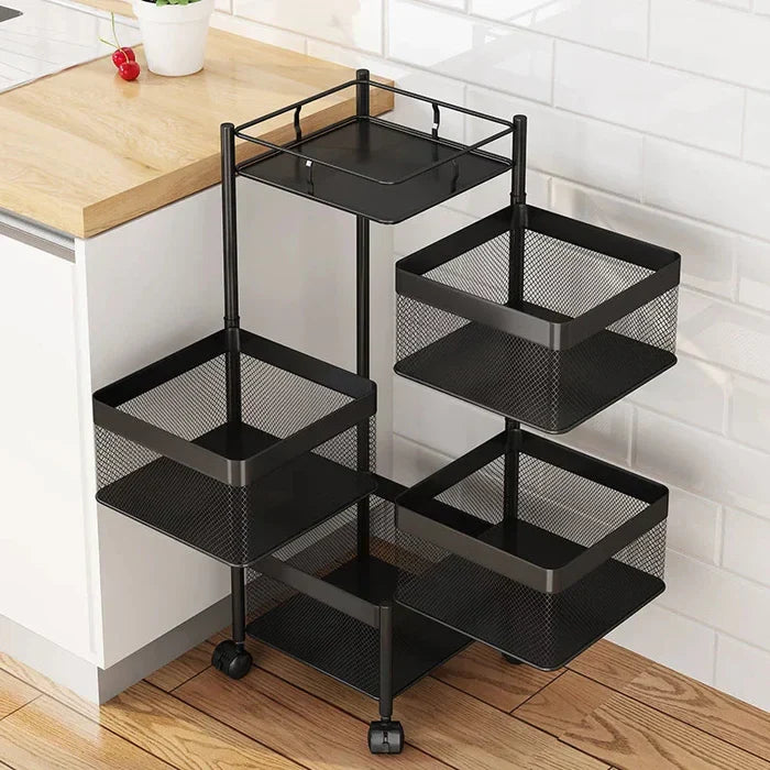 Premium Square Metal Trolley By Homix