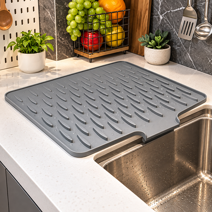 Silicone Dish Drying Mat - Anti-Slip Mat (IMPORTED - LARGE SIZE)