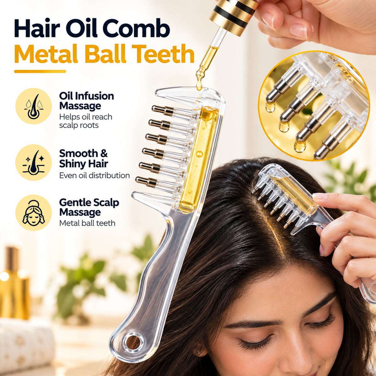 2 in 1 Scalp Oil Applicator Comb