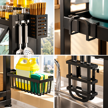 Multifunction Expandable Over Sink Rack