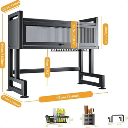 Multifunction Expandable Over Sink Rack