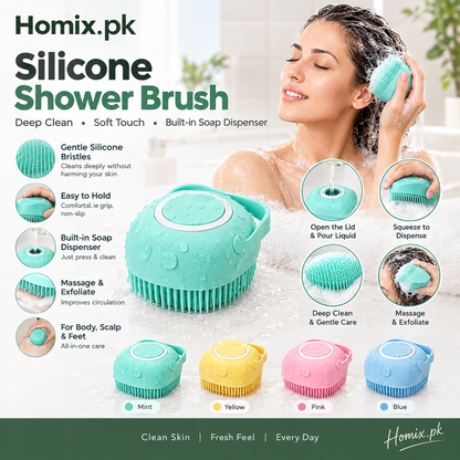Silicone Body Bath Scrubber